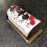 Bûche de Noel Glace : Chocolat Framboise Bio - Ferme des Loups (Copie)